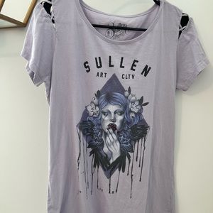Sullen lattice shoulder graphic women’s tee